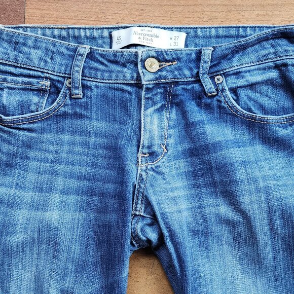 Abercrombie & Fitch "The A&F Skinny" Low Rise Jeans Size 27/4S - Picture 4 of 16